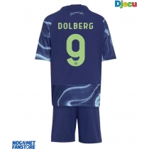 Ajax Kasper Dolberg #9 Gostujuci Dres za djecu 2025-26 Kratak Rukav (+ Kratke hlače)